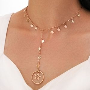 Beautiful golden star necklace